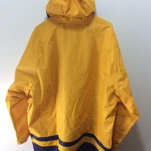 Vintage NEW Helly Hanson Mens Heavy Duty Rain Jacket Blue /& White Sailing Hooded